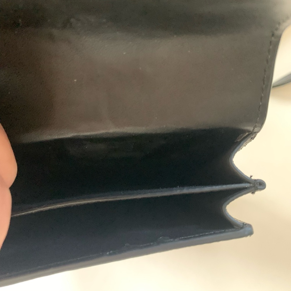 Dior Black Leather Crossbody Pouch with White Logo (see description) - Picture 3 of 4